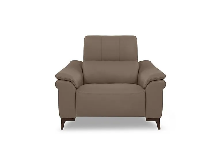 Marconi Leather Armchair - Torello Taupe