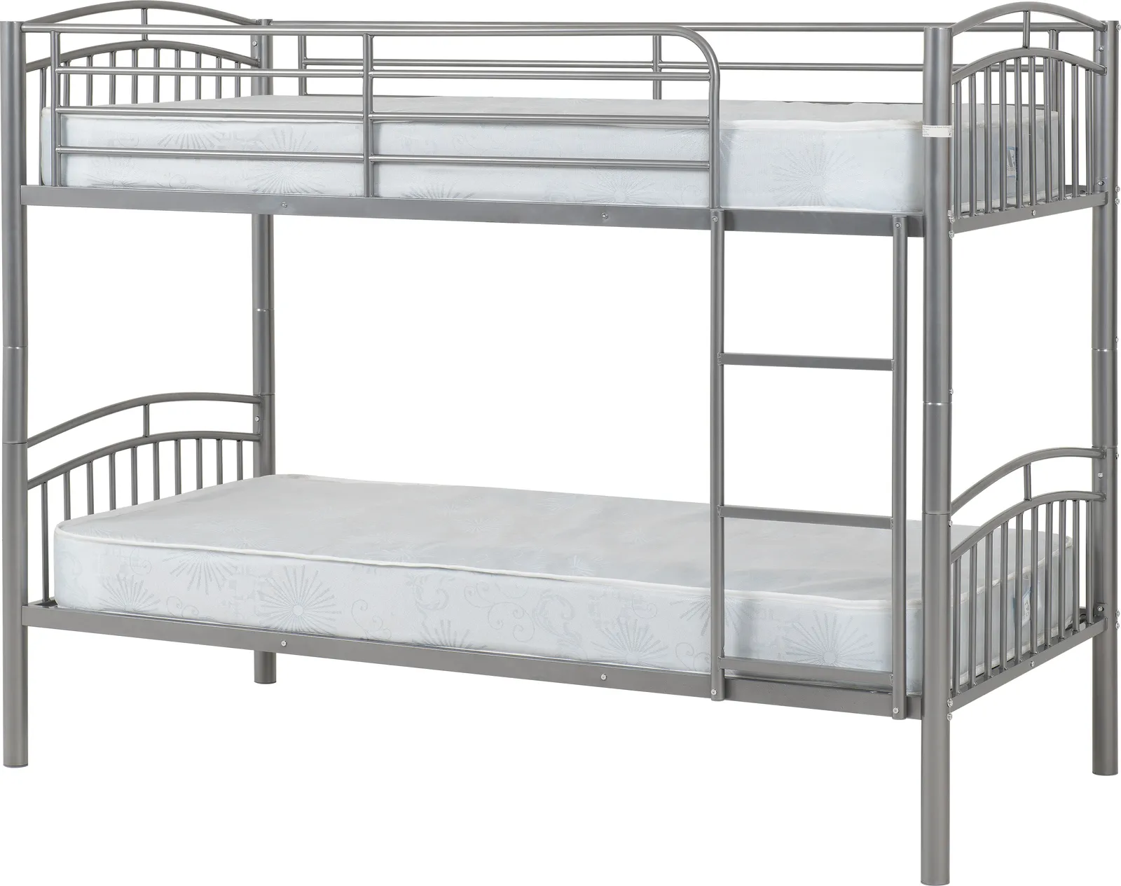 Seconique Ventura 3' Single Bunk Bed in Metallic Silver 4