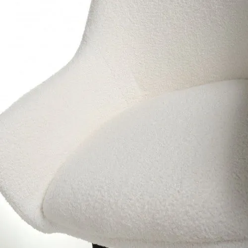 IH Design Danna Boucle White Dining Chairs (Set of 2) in Off-White 5