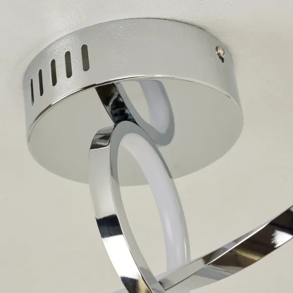 Octtava LED Semi Flush Ceiling Fitting 3