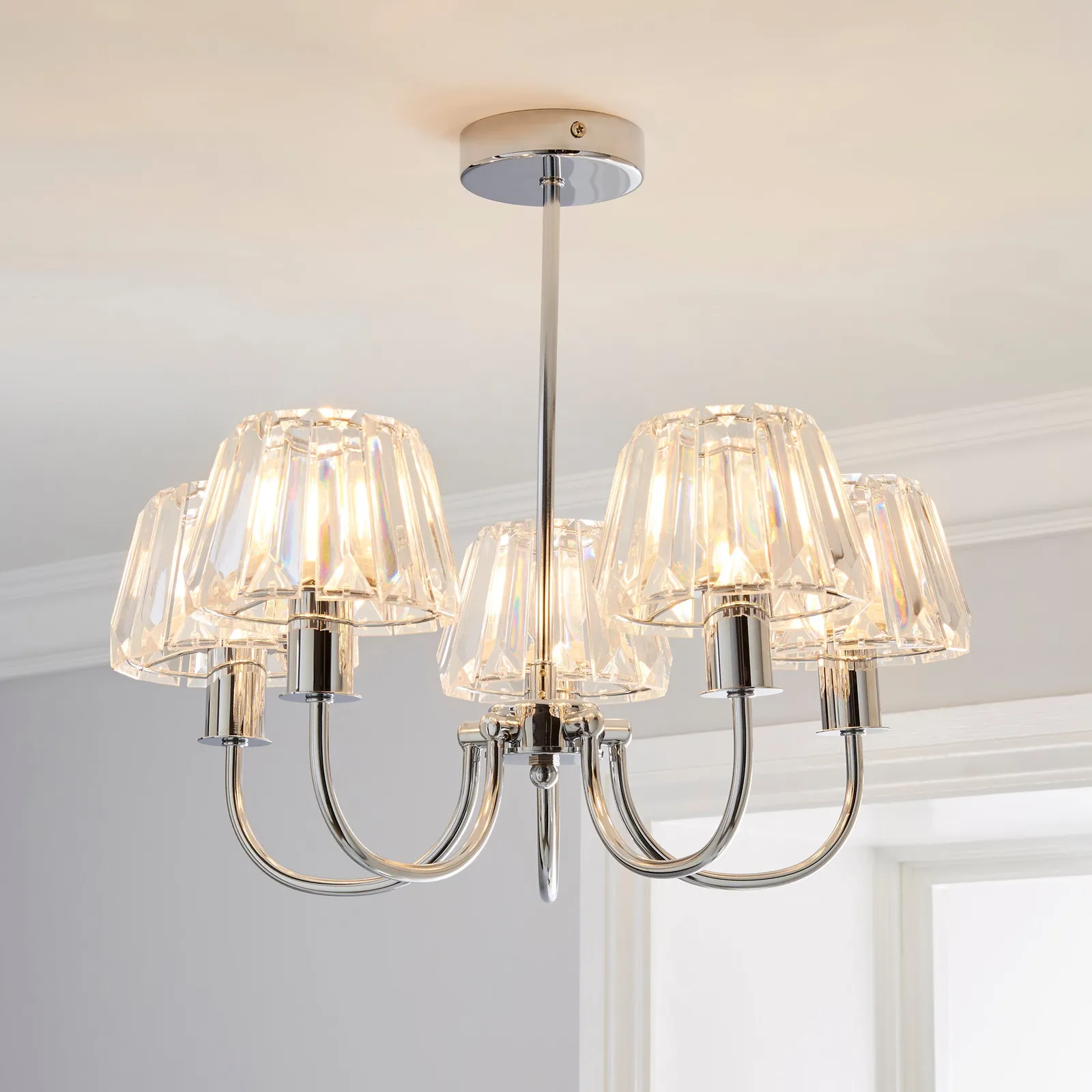 Paloma 5 Light Semi Flush Ceiling Light