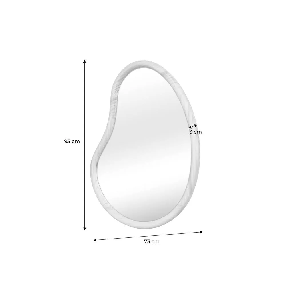 sweeek 95cm wooden mirror in Dark Brown 4