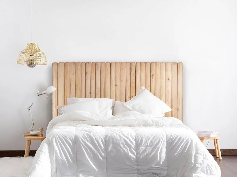 Vente-unique 170 Cm Headboard With Teak Branches - Natural - LITTORAL II in Light Oak 4