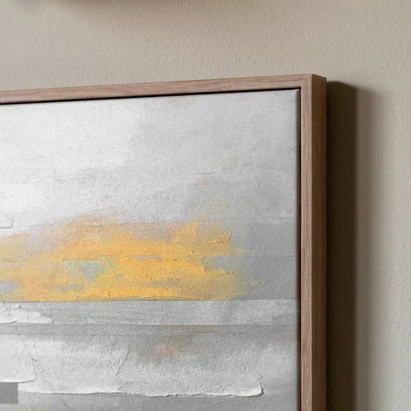 Cedar & Sage Set of 2 Modern Sunset Framed Canvases 2