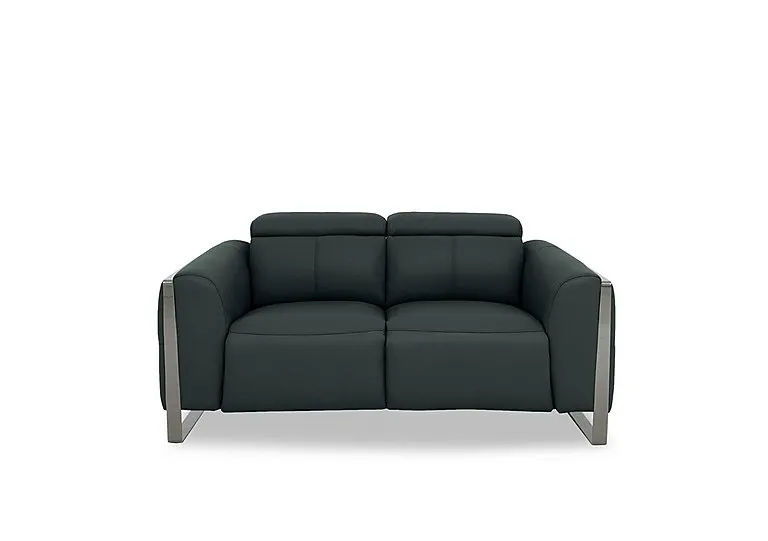 Gisella Leather 2 Seater Sofa - Peacock