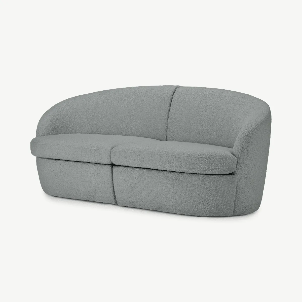 Reisa 2 Seater Sofa, Steel Boucle