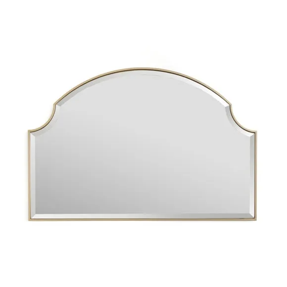 Safi Bevelled Arch Overmantel Wall Mirror 3