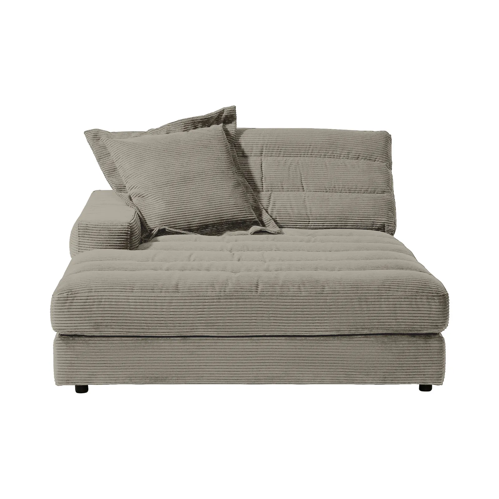 Twain Large Long Armchair Armrest Left Modular Sofa, Grey Fabric | Barker & Stonehouse 3