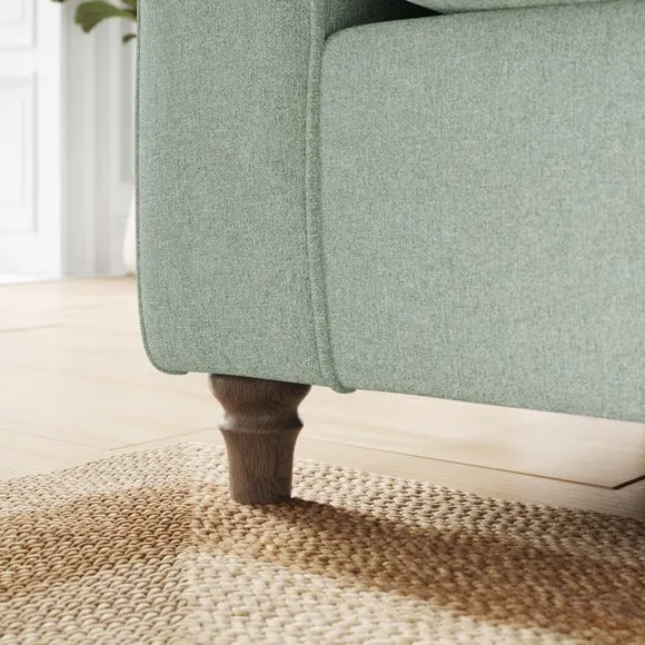 Flori Soft Chenille Corner Chaise Sofa 4