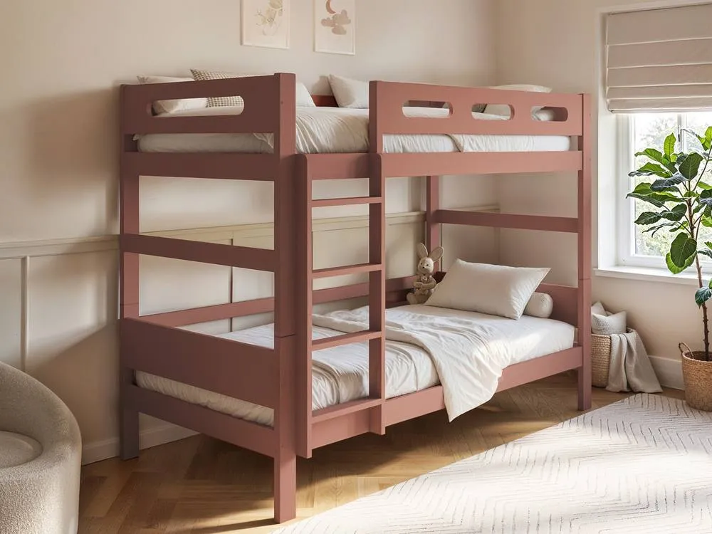 Flair Elijah Detachable Wooden Bunk Bed in Pink 2