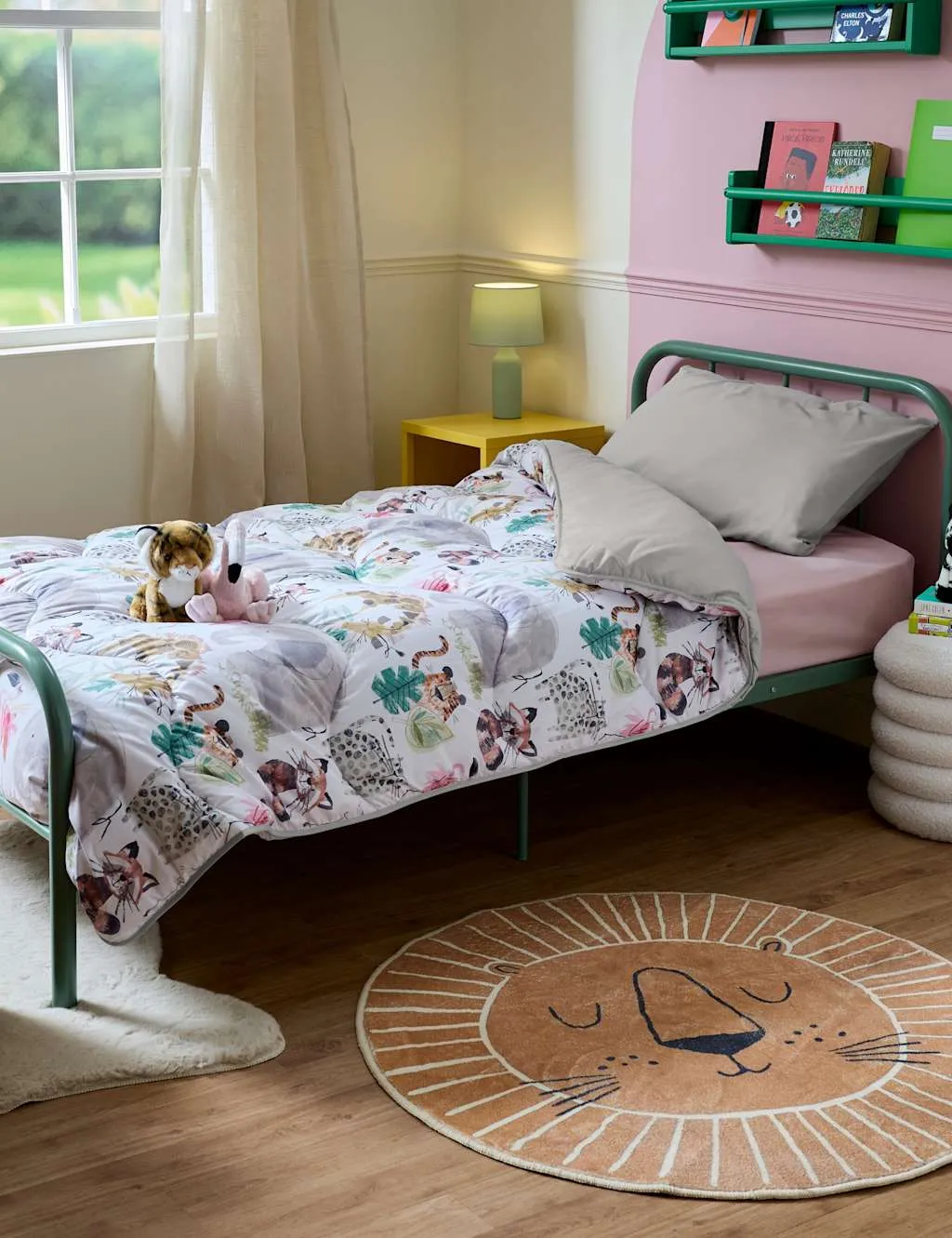 Nightlark 10.5 Tog Animal Print Coverless Duvet Set White Mix