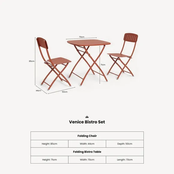 Venice Square 2 Seater Bistro Set 5