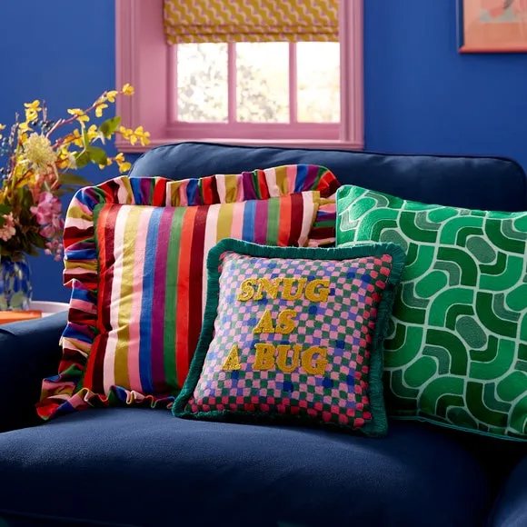 Sophie Robinson Snug as a Bug Cotton Square Cushion 5