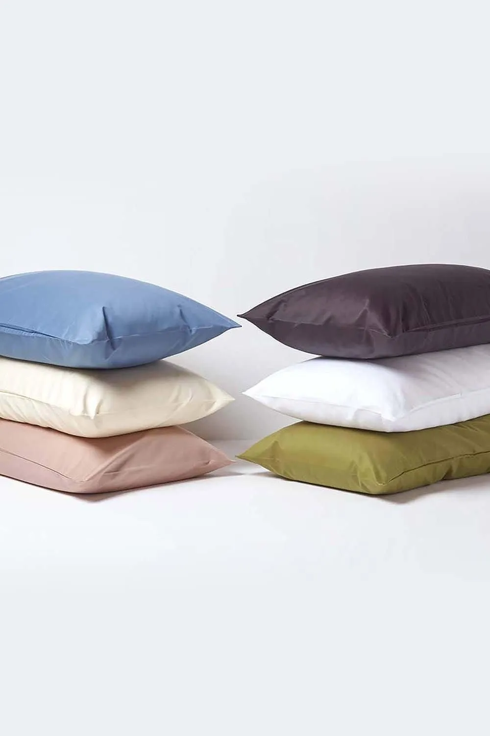 Homescapes Continental Egyptian Cotton Pillowcase 1000 TC, 60 x 60 cm in Cream 5