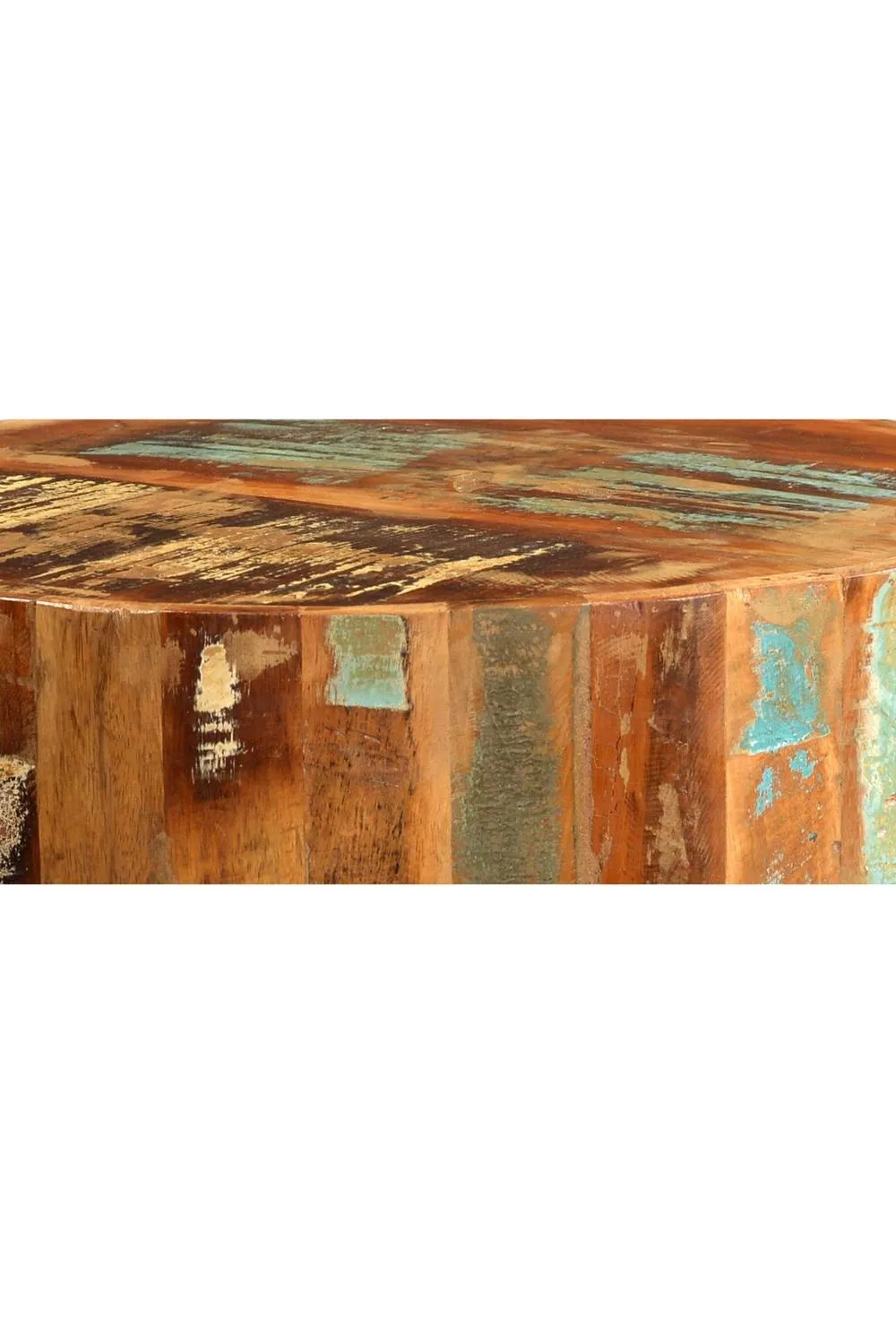 IH Design Jeilyn Reclaimed Boat Nests of 3 Stools for Living Room & Dining Room in Brown 6