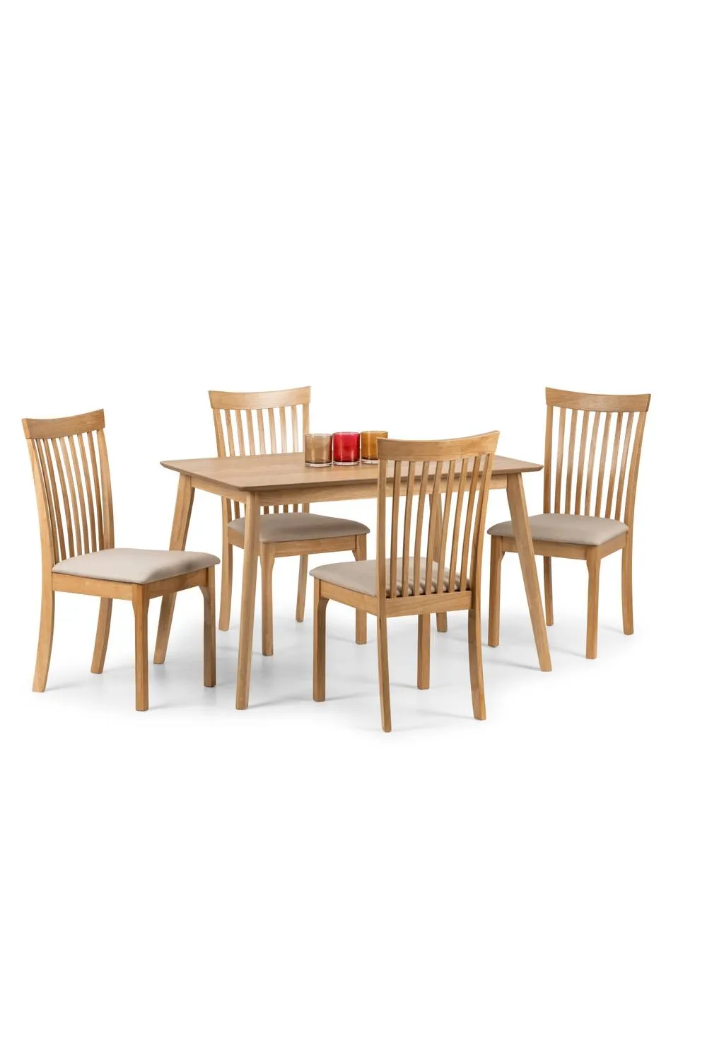Julian Bowen Boden Rectangular 4-6 Seater Dining Table in Light Oak 5