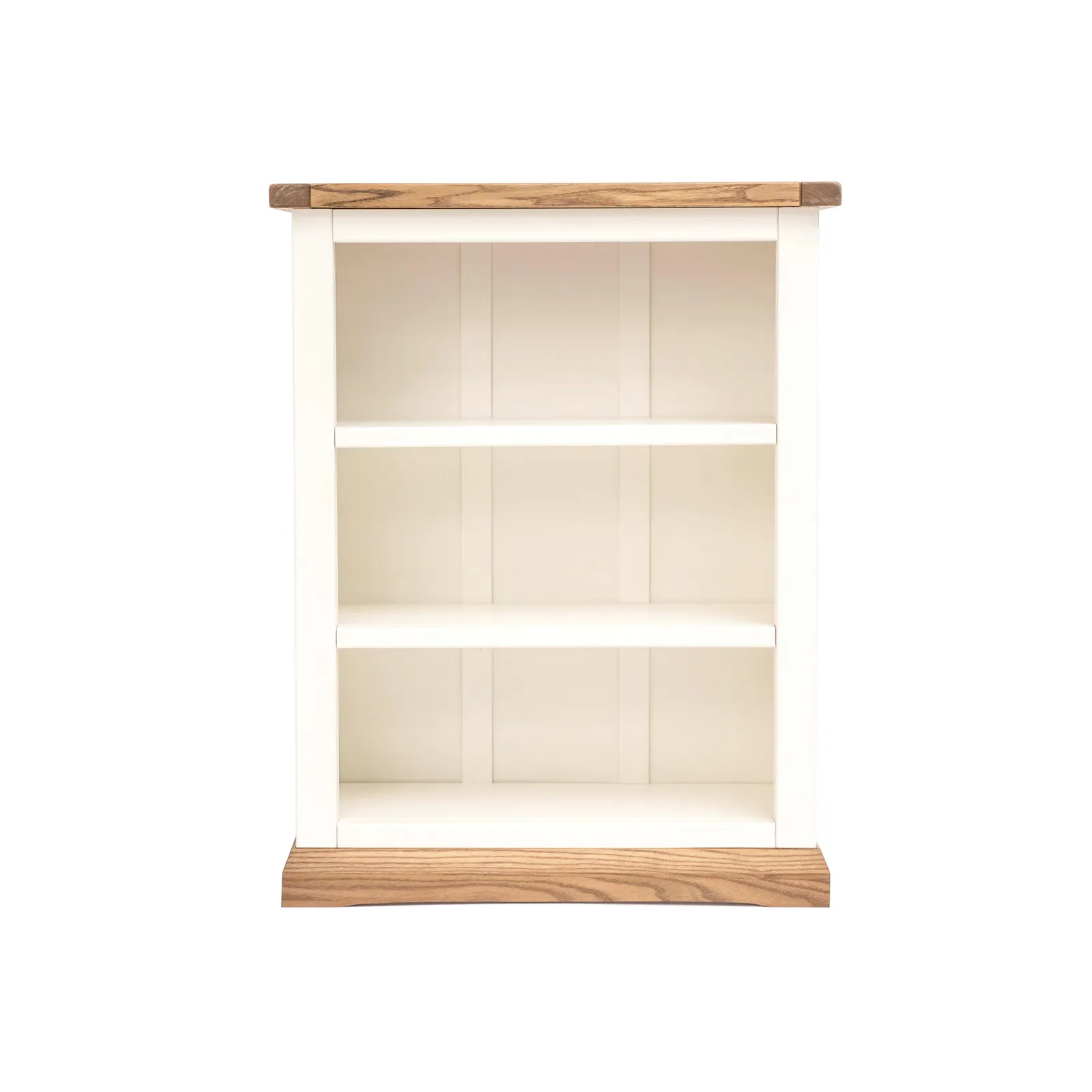 Cabinet Bits Bookcase with Plinth 90x70x25cm in Off-White 1