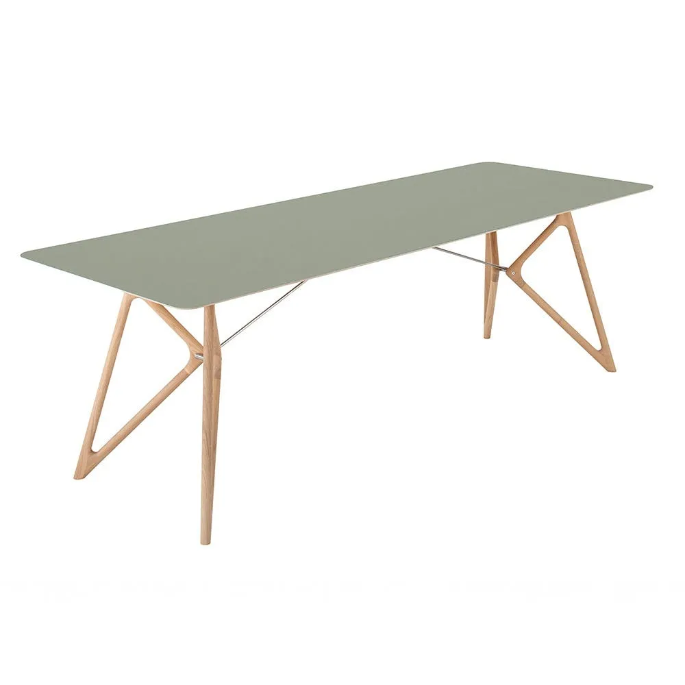 Gazzda Tink Dining Table Olive/White Oiled Oak 160cm 2