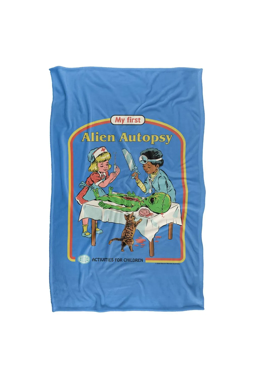 Steven Rhodes My First Alien Autopsy Silky Super Soft Throw Blanket