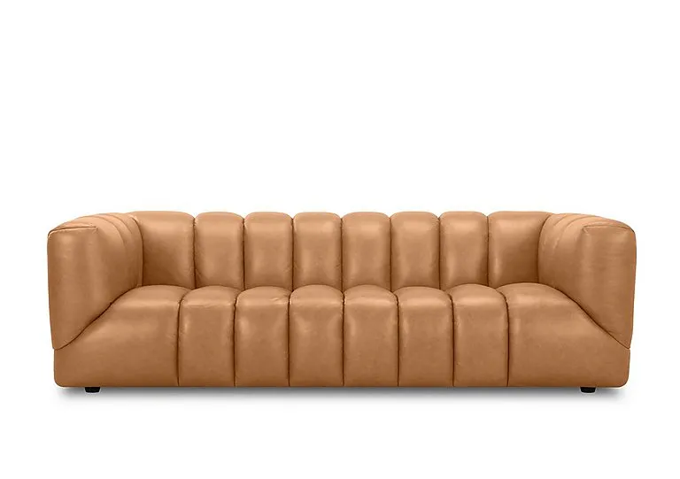 Henna 3 Seater Leather Sofa - Sofas and Armchairs
