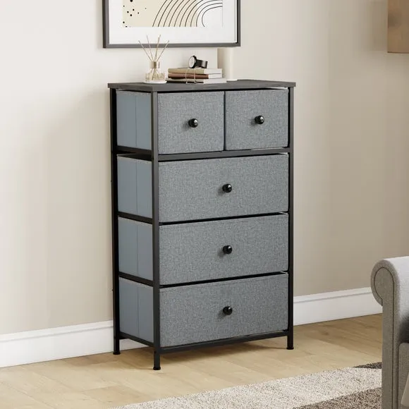 Maye 5 Drawer Fabric Chest