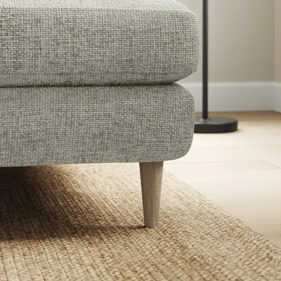 Sven Chunky Chenille Large Corner Chaise Sofa 4
