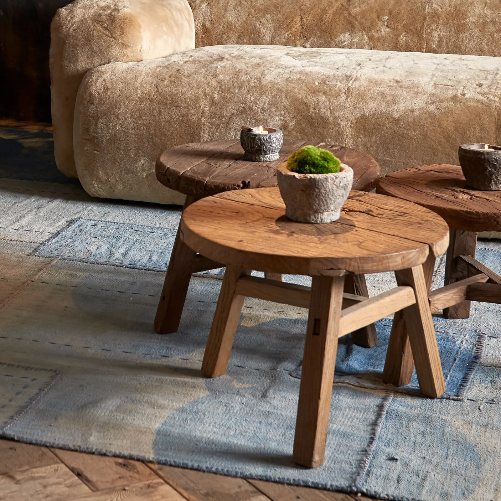 Timothy Oulton Abode Round Coffee Table, Round, Wood | Barker & Stonehouse 4