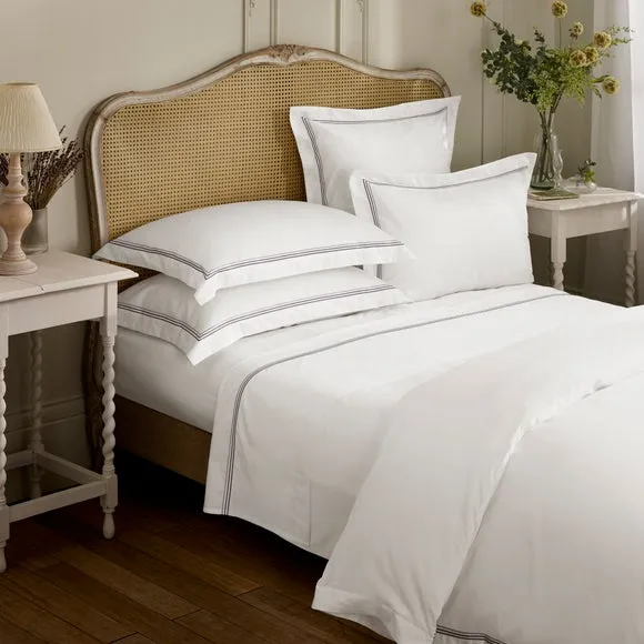 Dorma Rovello Embroidery 100% Cotton Duvet Cover & Pillowcase Set 5