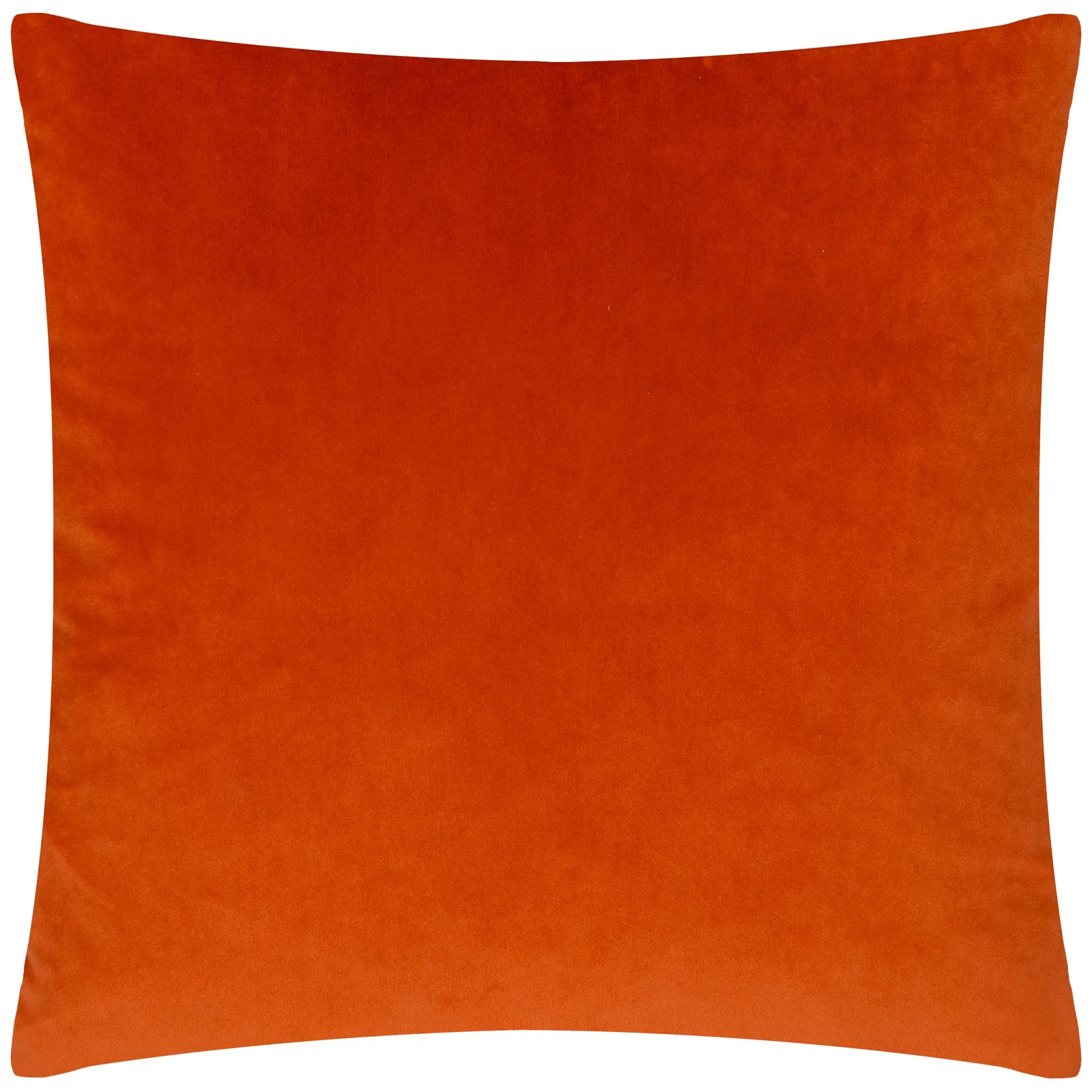 Paoletti Palm Grove Velvet Jacquard Fern Cushion in Burnt Orange 3