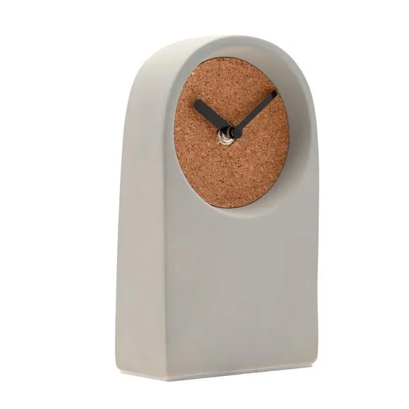 Interval Porcelain & Cork Arched Desk Clock 3