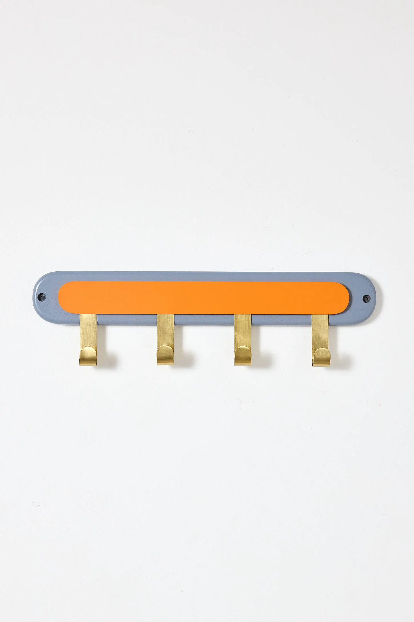 Orange & Blue Two-Tone Metal Wall Hook - Orange 2