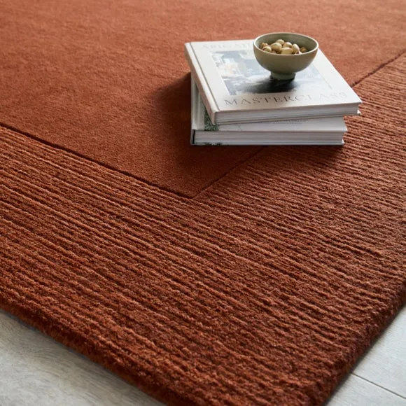 Boston Wool Border Rug 5