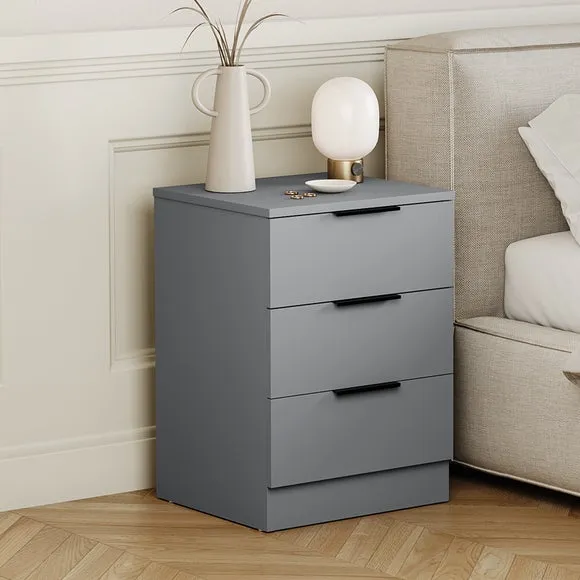 Hayes 3 Drawer Bedside Table 1