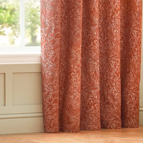 Grantley Brick Pencil Pleat Curtains 5
