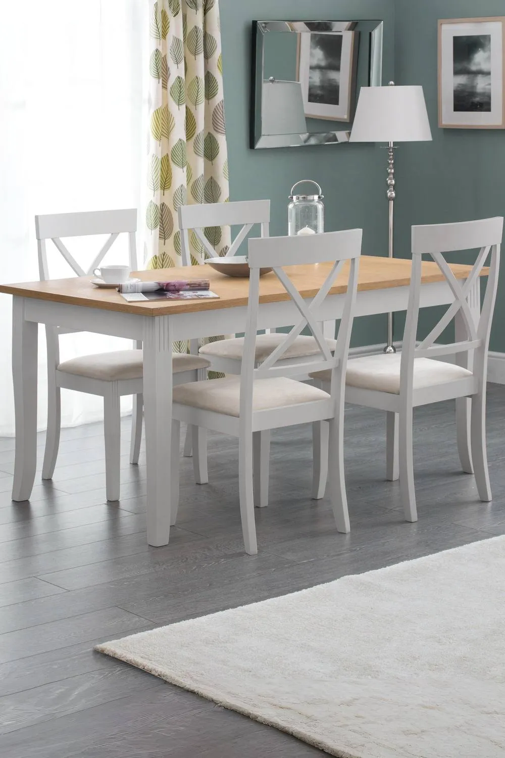 Julian Bowen Davenport Dining Chair (Set of 2) in Grey 3
