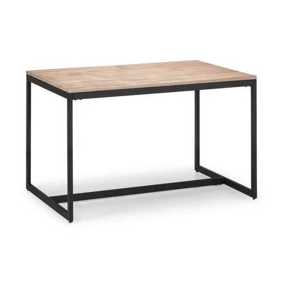 Tribeca 4 Seater Rectangular Dining Table, Black 2