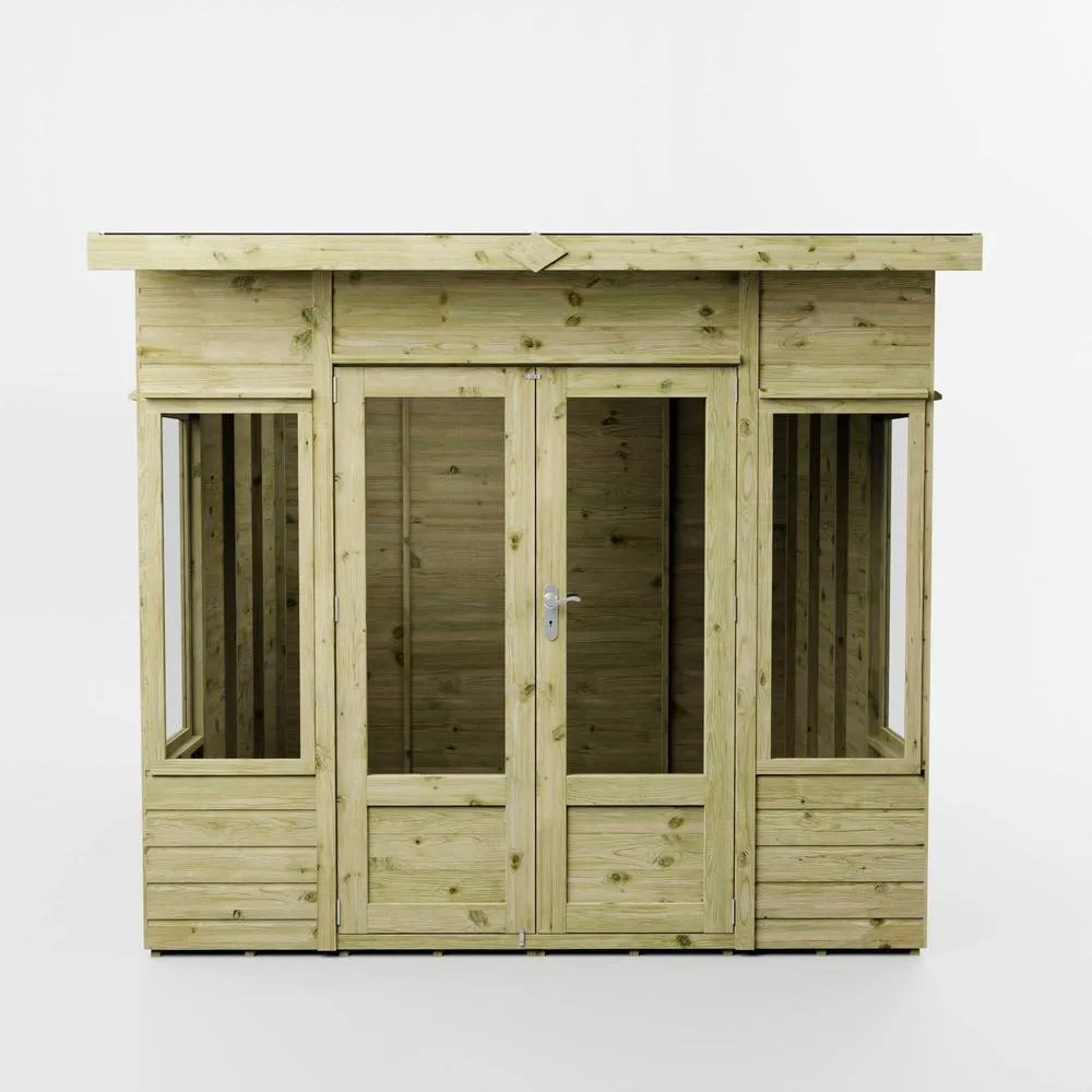 Mercia 8 x 8 Feet Premium Helios Summerhouse - L295.1 x W247.6 x H215.7 cm in Brown 2