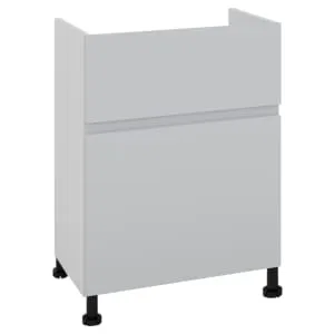 Wickes Lakemoor Dove Grey Slimline Depth Toilet Unit - 500mm