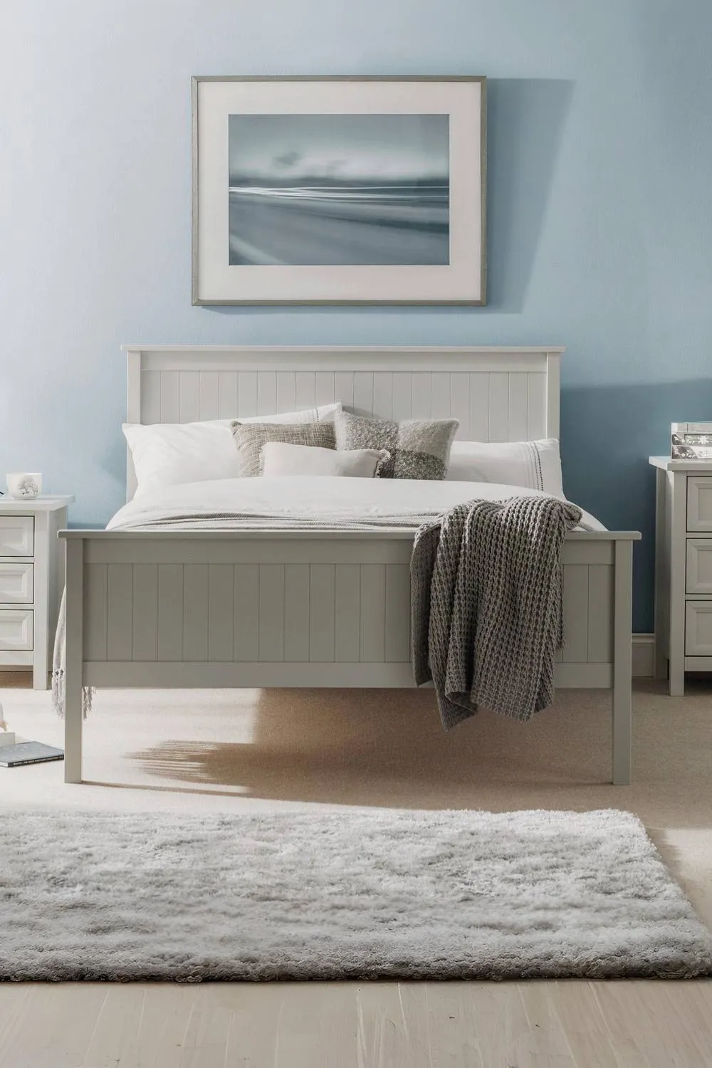Julian Bowen Maine Bed in Grey