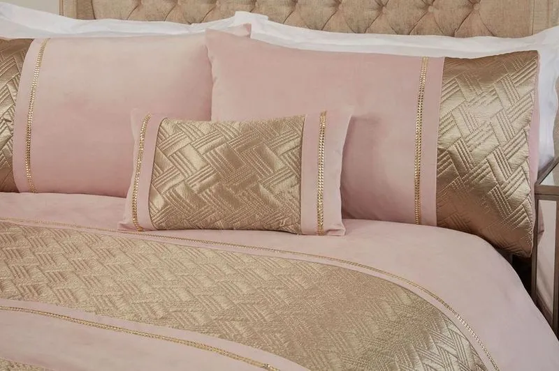 Rapport Home Capri Boudoir Polyester Filled Cushion (50x30 cm) in Dusty Pink