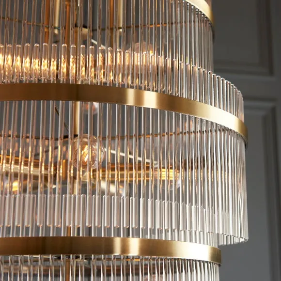 Vogue Langdon Grand Art Deco 21 Light Adjustable Chandelier 3