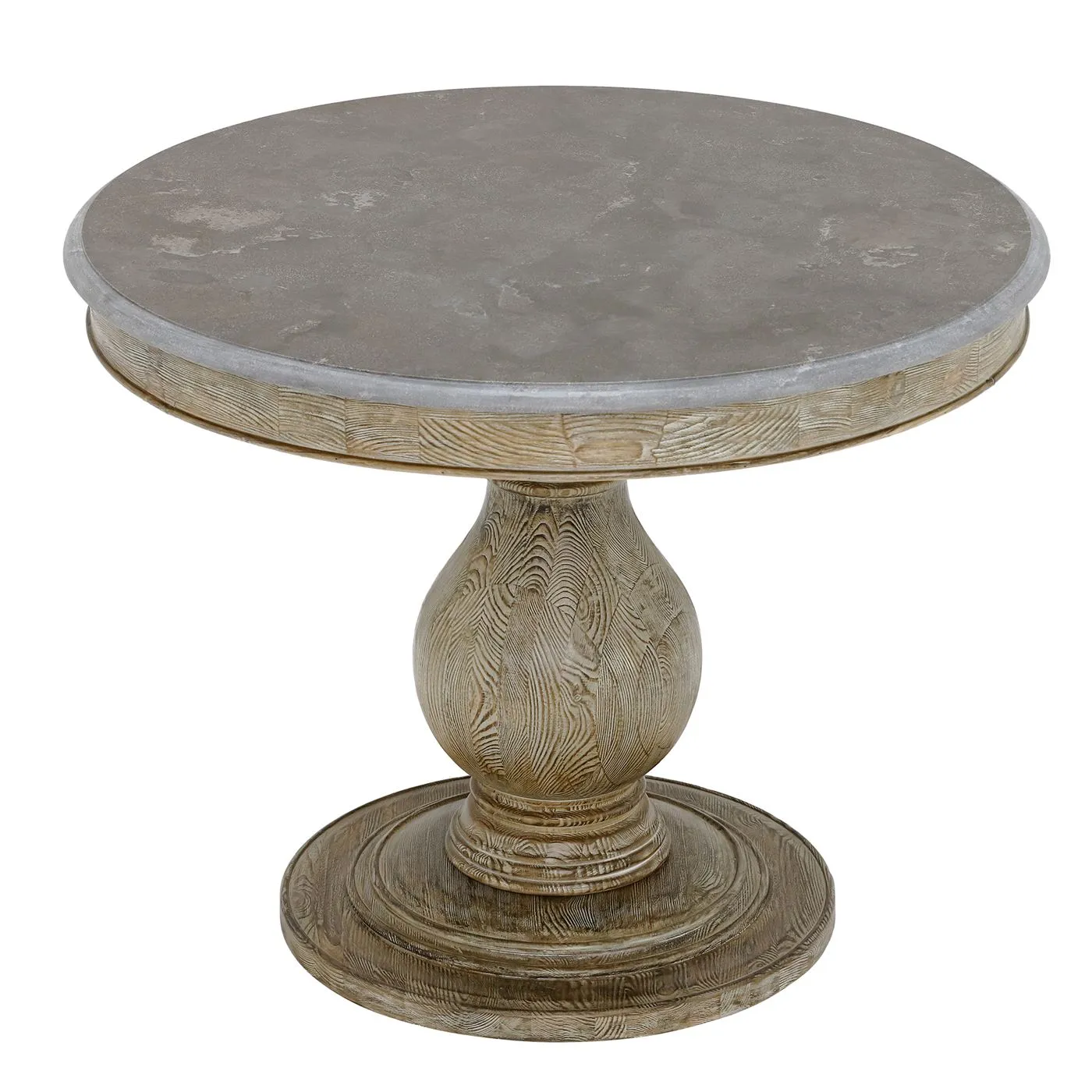 Woolton Round Dining Table, Blue Stone and Earl Grey