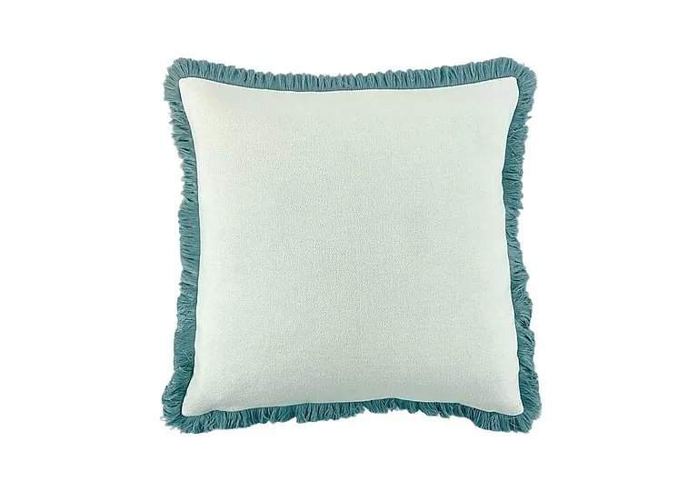 Fringed Hugo Large Cushion - Blue