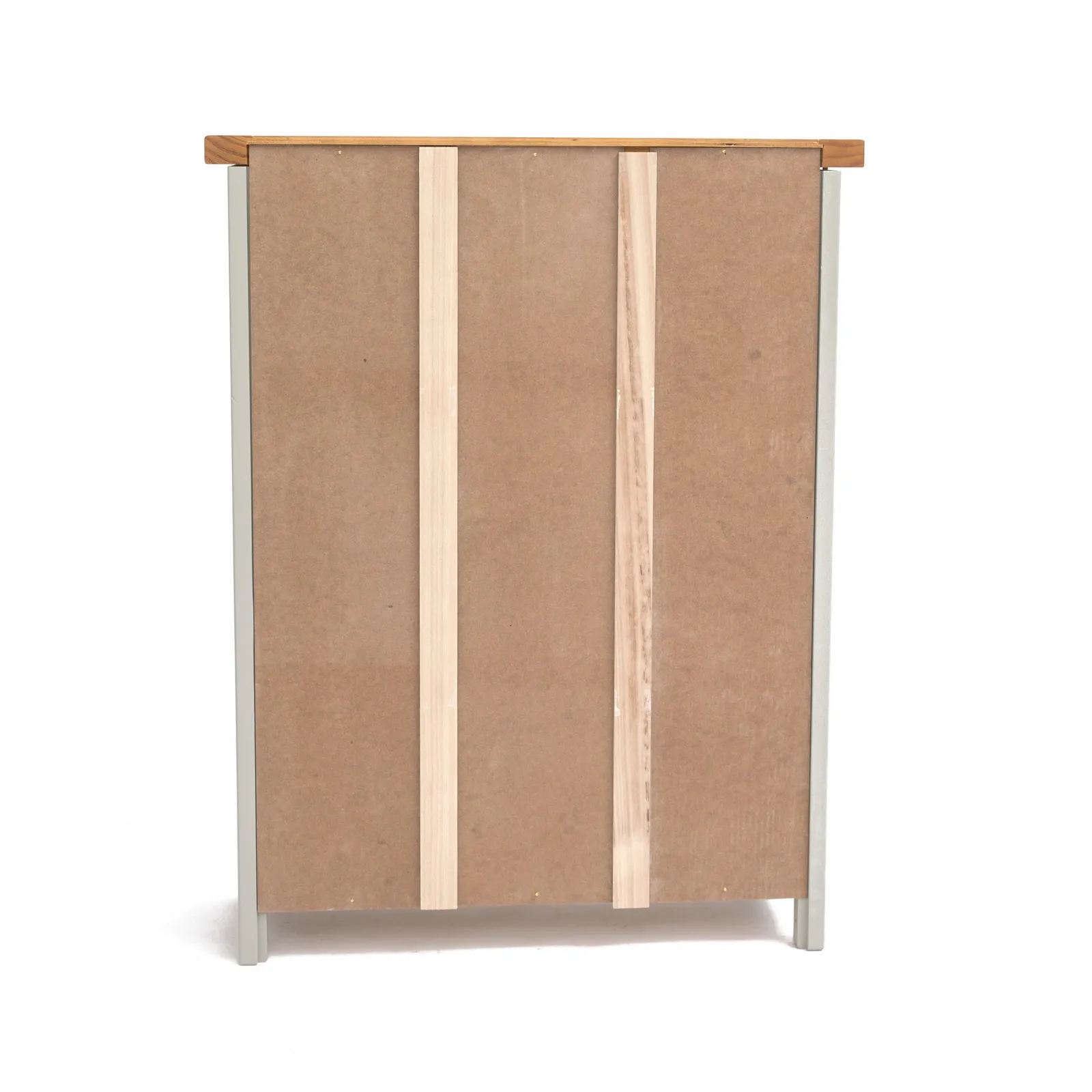 Cabinet Bits Bookcase with Plinth 90x70x25cm in Light Grey 6