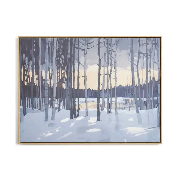 Winter Forest Framed Canvas 3