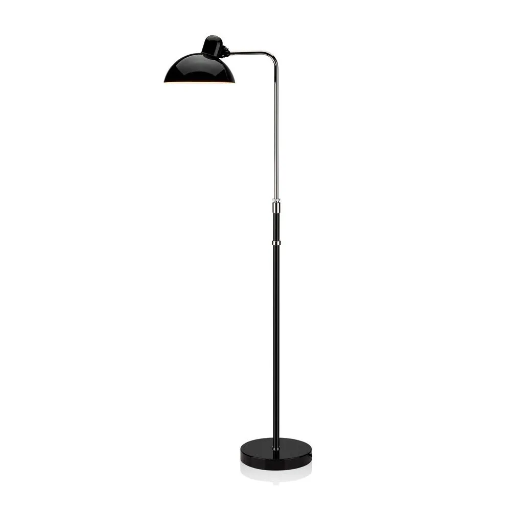 Fritz Hansen Kaiser Idell Luxus Floor Lamp Gloss Black & Chrome