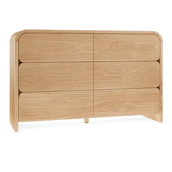 Bennett 6 Drawer Chest, Light Oak 6