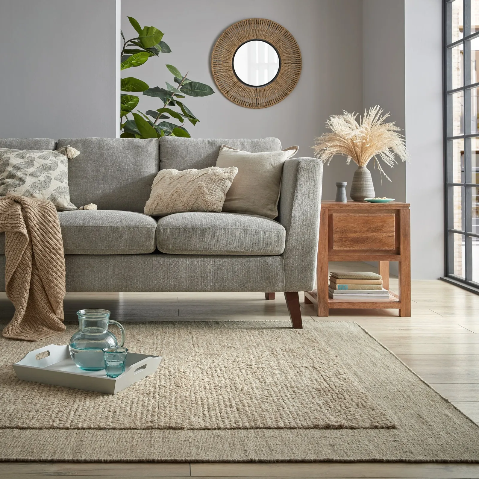 Lina Wool Rug Brown