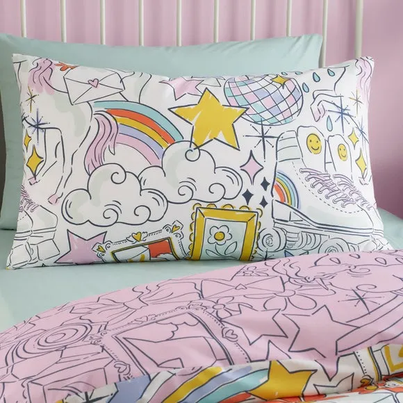Bedlam Doodle Hobby Duvet Cover & Pillowcase Set 2