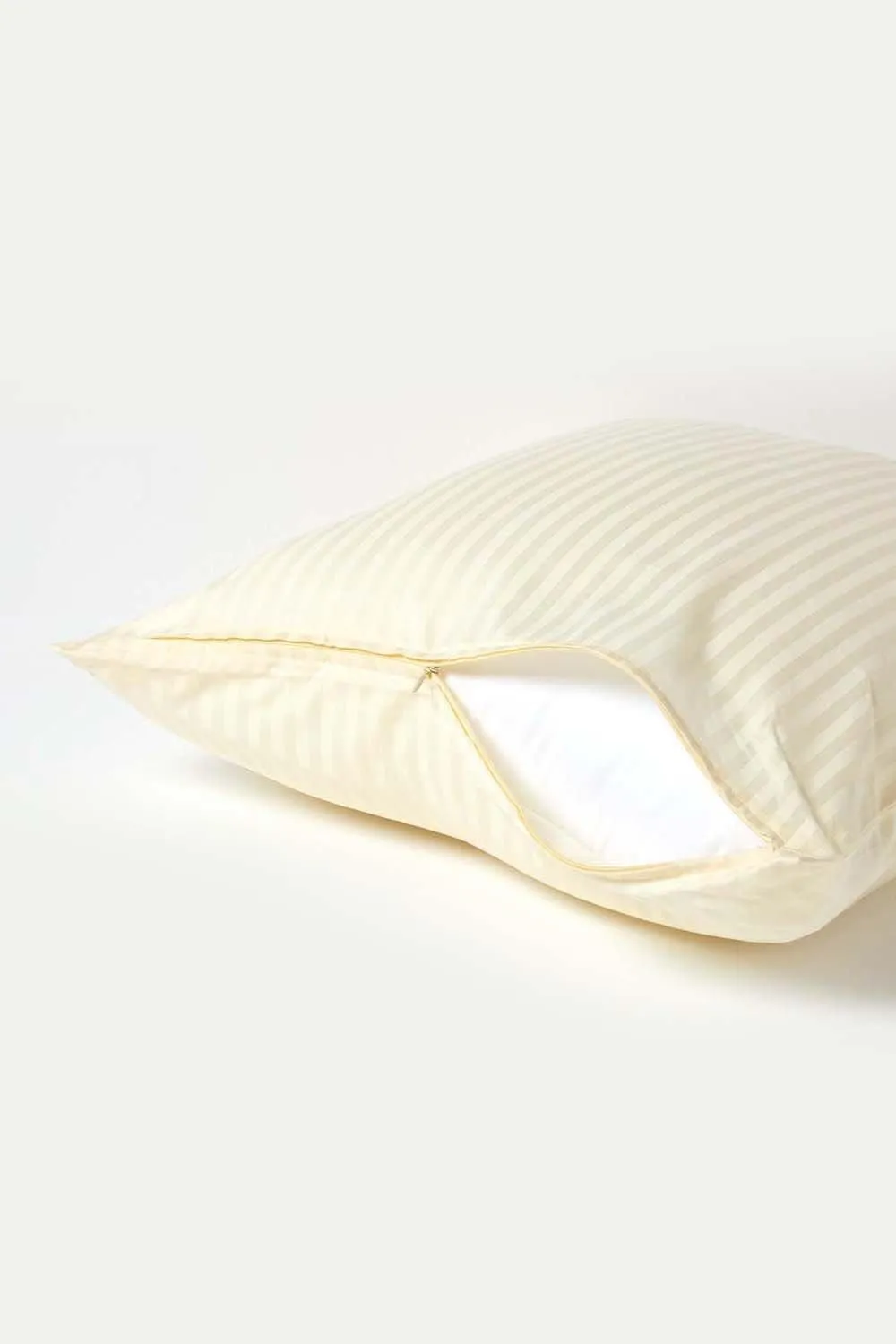 Homescapes Continental Pillowcase Egyptian Cotton 330 TC, 60 x 60 cm in Bright Yellow 3
